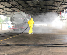  Ceasas intensificam os trabalhos de higienização. Foto: Ceasa
