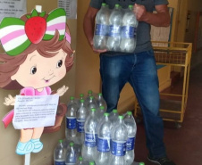 Governo entrega mais 1 mil litros de álcool para instituições. Foto: SEJUF