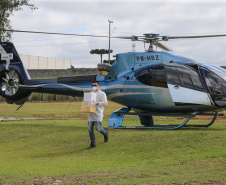 Aeronaves já transportaram 4.569 amostras para testes de coronavírus. Foto: Geraldo Bubniak/AEN