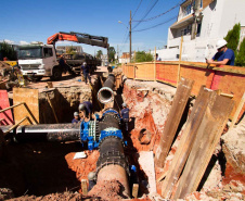 Sanepar antecipa interligação para reforçar distribuição de água. Foto: Sanepar