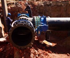 Sanepar antecipa interligação para reforçar distribuição de água. Foto: Sanepar