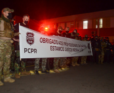 Polícia Civil homenageia profissionais da saúde. Foto: Fabio Dias/PCPR