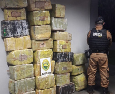 BPFron apreende 5,4 toneladas de maconha no 1.º quadrimestre. Foto:PMPR