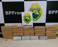 BPFron apreende 5,4 toneladas de maconha no 1.º quadrimestre. Foto:PMPR