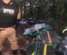 BPFron apreende 5,4 toneladas de maconha no 1.º quadrimestre. Foto:PMPR