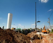 Sanepar conclui obra que vai melhorar distribuição de água
 . Foto:Sanepar