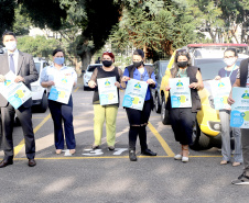 Blitz educativa aborda violência doméstica em condomínios. Foto:SEJUF