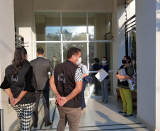 Blitz educativa aborda violência doméstica em condomínios. Foto:SEJUF