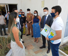 Blitz educativa aborda violência doméstica em condomínios. Foto:SEJUF