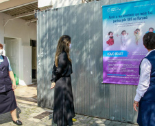 A primeira-dama Luciana Saito Massa, que preside o Conselho de Ação Solidária, participou da entrega das 4,6 mil máscaras, confeccionadas dos projetos Máscaras para Todos, Contagiando Sorrisos e Atitude 3D. Foto: Valdelino Pontes