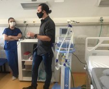Sesa começa o treinamento para profissionais que atuam em UTIs da Covid-19 em todo Estado. Foto: SESA