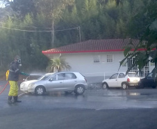 Sanepar continua desinfecção em hospitais e asilos. Foto: Sanepar