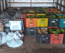 Agricultores familiares levam alimentos às ilhas do Paraná. Foto:SEAB