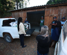 Um trabalho conjunto entre a Coordenadoria Estadual da Defesa Civil e a Superintendência Geral de Diálogo e Interação Social (Sudis) está atendendo os povos e comunidades tradicionais do Paraná, que também são impactados pela pandemia do novo coronavírus. Foto: Elio Andrade/SUDIS
