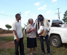 Um trabalho conjunto entre a Coordenadoria Estadual da Defesa Civil e a Superintendência Geral de Diálogo e Interação Social (Sudis) está atendendo os povos e comunidades tradicionais do Paraná, que também são impactados pela pandemia do novo coronavírus. Foto: Elio Andrade/SUDIS