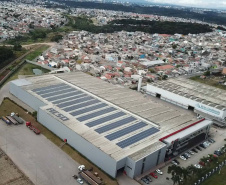 Copel implanta usina solar fotovoltaica em siderúrgica de Curitiba . Foto: Copel