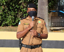 Curitiba, 11 de maio de 2020. Banda da PMPR faz Homenagem aos Enfermeiros do Hospital Cajuru. Foto: Tenente Elizeu da Banda da PMPR. 