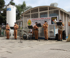 Curitiba, 12 de maio de 2020. Homenagem da Banda aos Enfermeiros do HPM. 