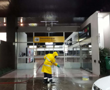 Limpeza do Terminal de Transporte Urbano de Foz contribui para reduzir disseminação da Covid-19
. Foto: Sanepar