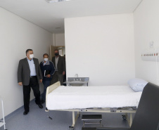 26/05/2020 - Secretário da Saúde Beto Preto vistoria a finalização da obra do Hospital Regional de Telêmaco Borba.
Foto Gilson Abreu/AEN