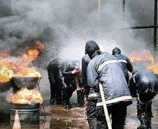 Protocolo de acionamento de brigada de incêndio começa a ser implementada no sistema prisional do Paraná. Foto:DEPEN