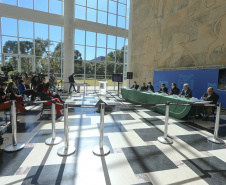 O Governo do Estado realiza coletiva de imprensa com representantes da Secretaria de Desenvolvimento Sustentável e Turismo, Instituto Água e Terra, Sanepar, Copel e Simepar para apresentar um balanço da situação hídrica do Paraná e novas ações para enfrentamento do período de estiagem. Curitiba - 27/05/2020 - Foto: Geraldo Bubniak/AEN