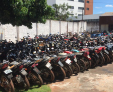 SESP retira todos os veículos do pátio da Delegacia de Piraquara. Foto:SESP