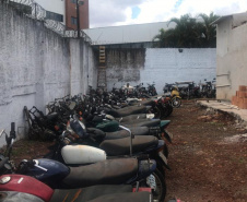 SESP retira todos os veículos do pátio da Delegacia de Piraquara. Foto:SESP