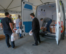 Cesta Solidária Paraná arrecada 150 toneladas de alimentos. Foto:Valdelino Pontes/AEN