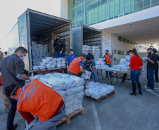 Cesta Solidária Paraná arrecada 150 toneladas de alimentos. Foto:Valdelino Pontes/AEN