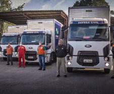 Alimentos arrecadados pela Cesta Solidária começam ser distribuídos. Foto:Valdelino Pontes