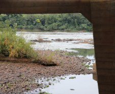 Rio Ivaí entre as cidades de Floresta e Engenheiro Beltrão .   12/05/2020 -  Foto: Geraldo Bubniak/AEN