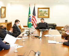 O governador Carlos Massa Ratinho Junior participou nesta terça-feira (2) de um evento online promovido pela Câmara Americana do Comércio (Amcham Curitiba) e destacou a estruturação do Estado para o enfrentamento ao novo coronavírus e o planejamento para a recuperação econômica do Estado pós-pandemia.