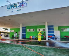 Sanepar mantém desinfecção de hospitais e asilos no Norte. Foto: Sanepar