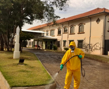 Sanepar mantém desinfecção de hospitais e asilos no Norte. Foto: Sanepar
