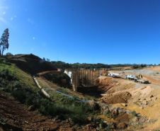 Construção da Barragem do Miringuava ? São José dos Pinhais   28/05/2020 - Foto: Geraldo Bubniak/AEN