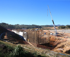 Construção da Barragem do Miringuava ? São José dos Pinhais   28/05/2020 - Foto: Geraldo Bubniak/AEN