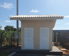 A casa de química compõe o conjunto de obras de ampliação do sistema . Foto:Sanepar

