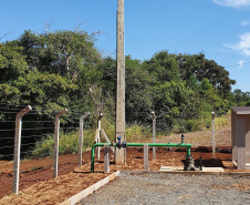 Novo poço dobra a capacidade e injeta no sistema 600 mil litros de água a mais por dia
 
 . Foto:Sanepar

