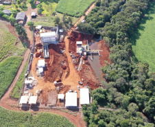 Ampliação do abastecimento com a captação do Rio São José. Foto: Sanepar
