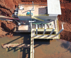 Ampliação do abastecimento com a captação do Rio São José. Foto: Sanepar