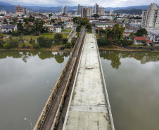 Nova ponte viabiliza importante eixo de crescimento de União da Vitória. Foto: José Fernando Ogura/AEN