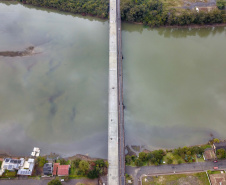 Nova ponte viabiliza importante eixo de crescimento de União da Vitória. Foto: José Fernando Ogura/AEN