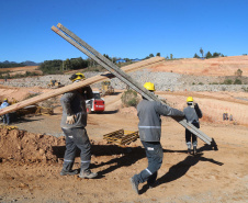 Construção da Barragem do Miringuava ? São José dos Pinhais   28/05/2020 - Foto: Geraldo Bubniak/AEN