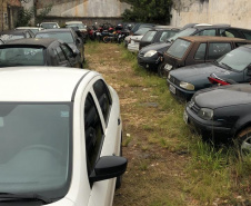 Segurança Pública retira veículos do pátio da Delegacia de Alto Maracanã, na RMC. Foto:SESP