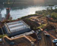 O governador Carlos Massa Ratinho Junior participou nesta quinta-feira (18) de uma reunião com a direção brasileira de Itaipu Binacional, em Foz do Iguaçu, e destacou que a parceria entre o Estado e a hidrelétrica é fundamental para ajudar o Paraná na retomada da economia. Foto:Rubens Fraulini/Itaipu Binacional
