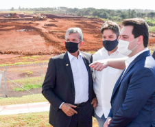 O governador Carlos Massa Ratinho Junior participou nesta quinta-feira (18) de uma reunião com a direção brasileira de Itaipu Binacional, em Foz do Iguaçu, e destacou que a parceria entre o Estado e a hidrelétrica é fundamental para ajudar o Paraná na retomada da economia. Foto:Rubens Fraulini/Itaipu Binacional