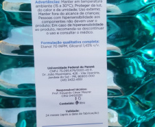 Entidades assistenciais de 212 municípios recebem álcool 70%. Foto:SEJUF