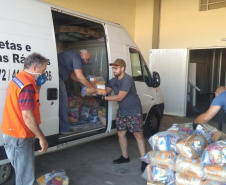 Governo distribui cestas básicas no Dia Mundial do Refugiado. Foto:SEJUF