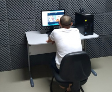 Visitas virtuais já são realidade em 43 unidades prisionais do estado. Foto:Depen